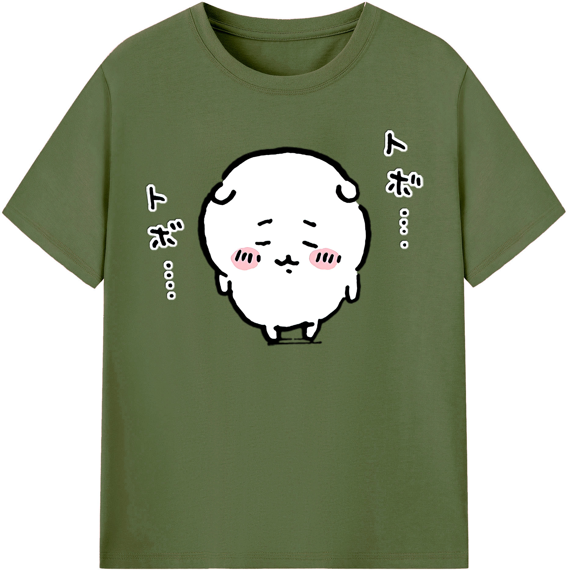 （画像用） ちいかわ ちいかわ Chii-kawa chiikawa 綿100％半袖Tシャツ（フロントプリント）